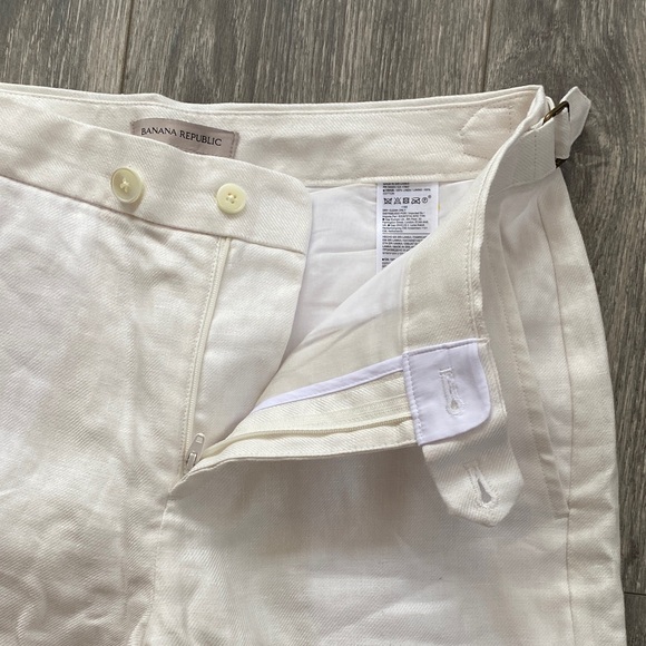 Banana Republic - NWT! Off-White 100% Cotton High Rise Cargo Pant - Size 4 - Picture 7 of 10